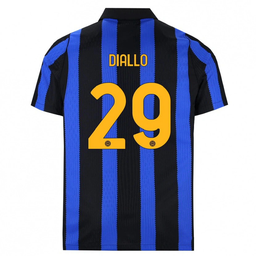 Danxen Kinder Oumar Diallo #29 Schwarz Blau Gelb Heimtrikot Trikot 2026/27 T-Shirt
