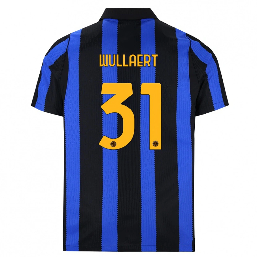 Danxen Kinder Tessa Wullaert #31 Schwarz Blau Gelb Heimtrikot Trikot 2026/27 T-Shirt