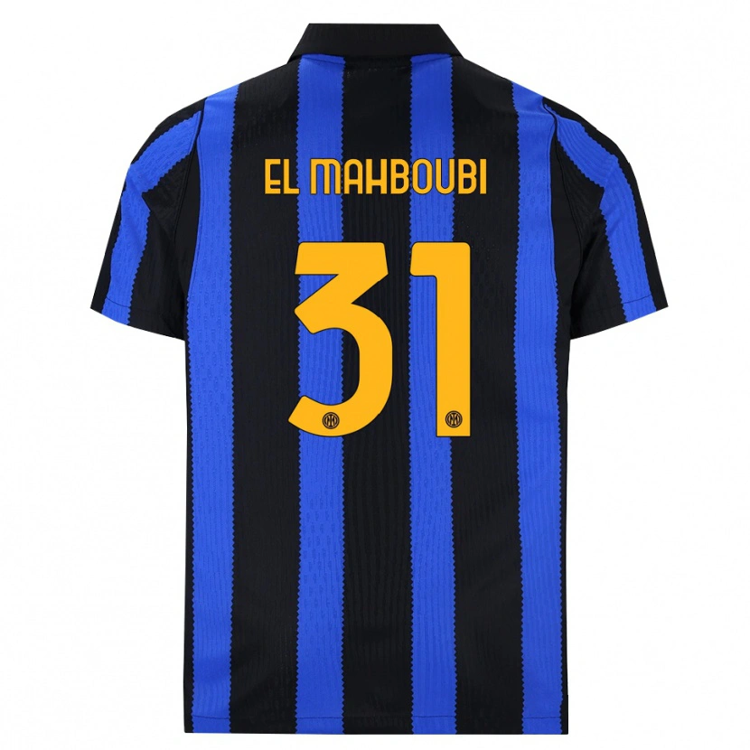 Danxen Kinder Anas El Mahboubi #31 Schwarz Blau Gelb Heimtrikot Trikot 2026/27 T-Shirt