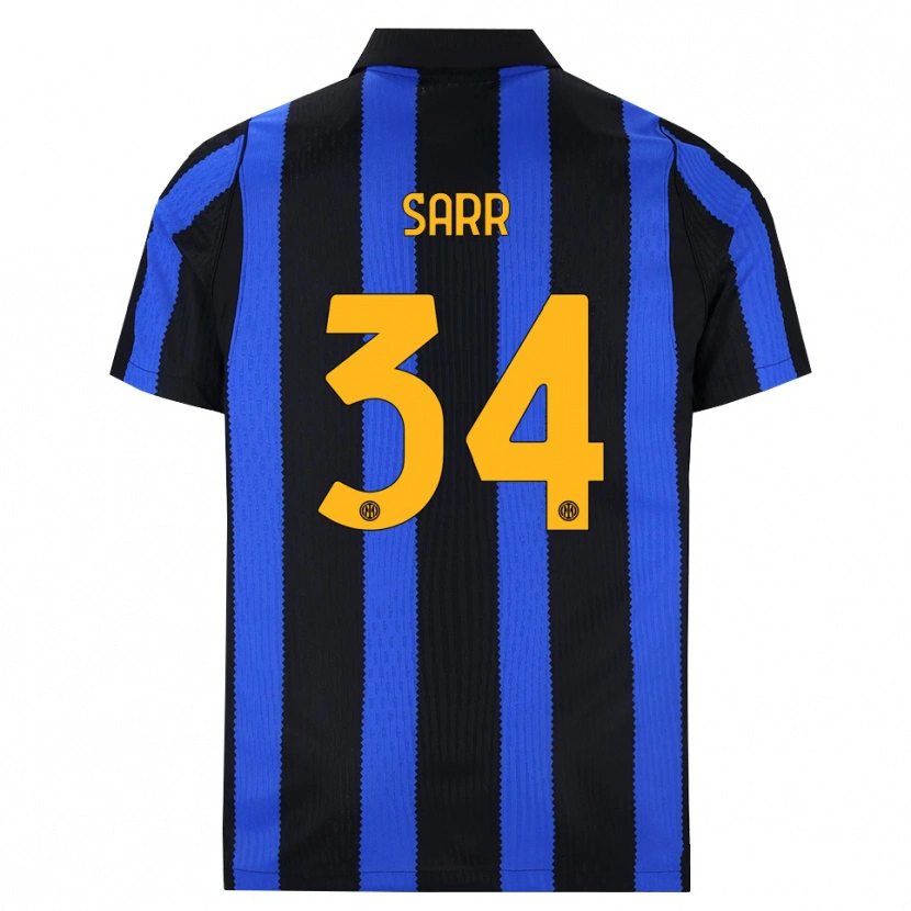 Danxen Kinder Amadou Sarr #34 Schwarz Blau Gelb Heimtrikot Trikot 2026/27 T-Shirt