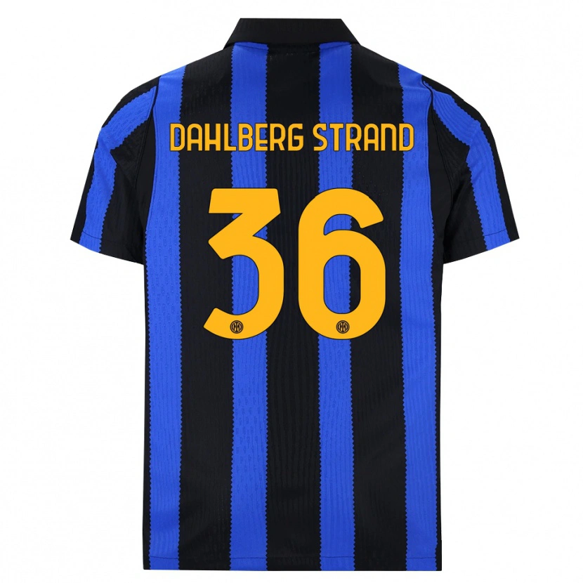 Danxen Kinder Jonas Dahlberg Strand #36 Schwarz Blau Gelb Heimtrikot Trikot 2026/27 T-Shirt