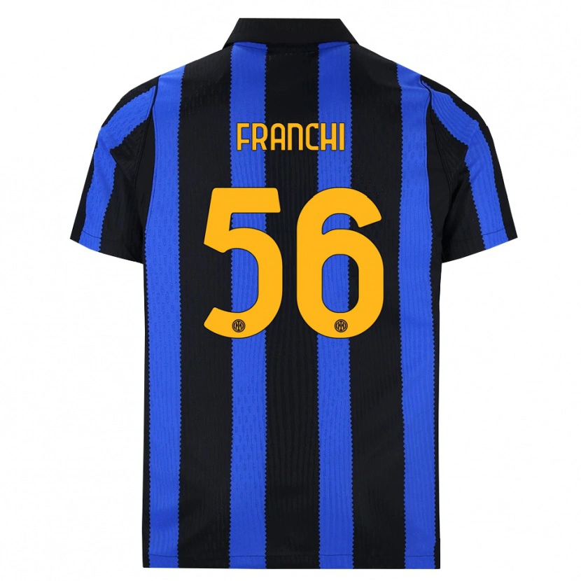 Danxen Kinder Mirko Franchi #56 Schwarz Blau Gelb Heimtrikot Trikot 2026/27 T-Shirt