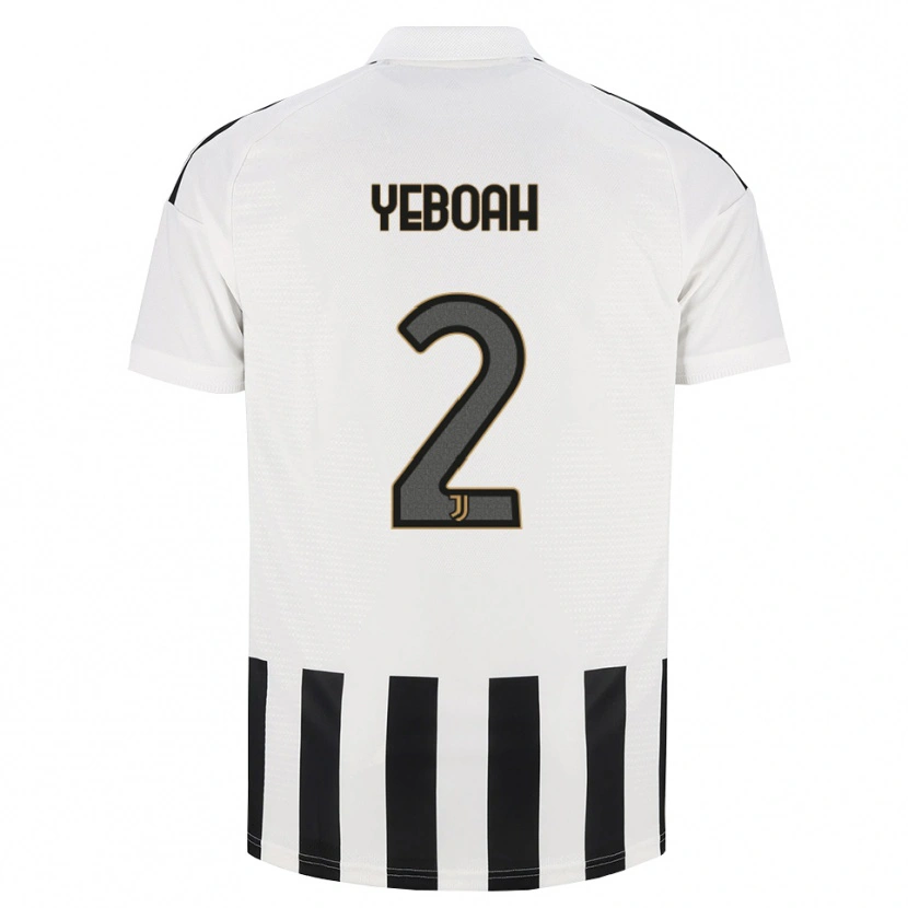 Danxen Kinder Christian Yeboah #2 Schwarz Weiß Braun Heimtrikot Trikot 2026/27 T-Shirt