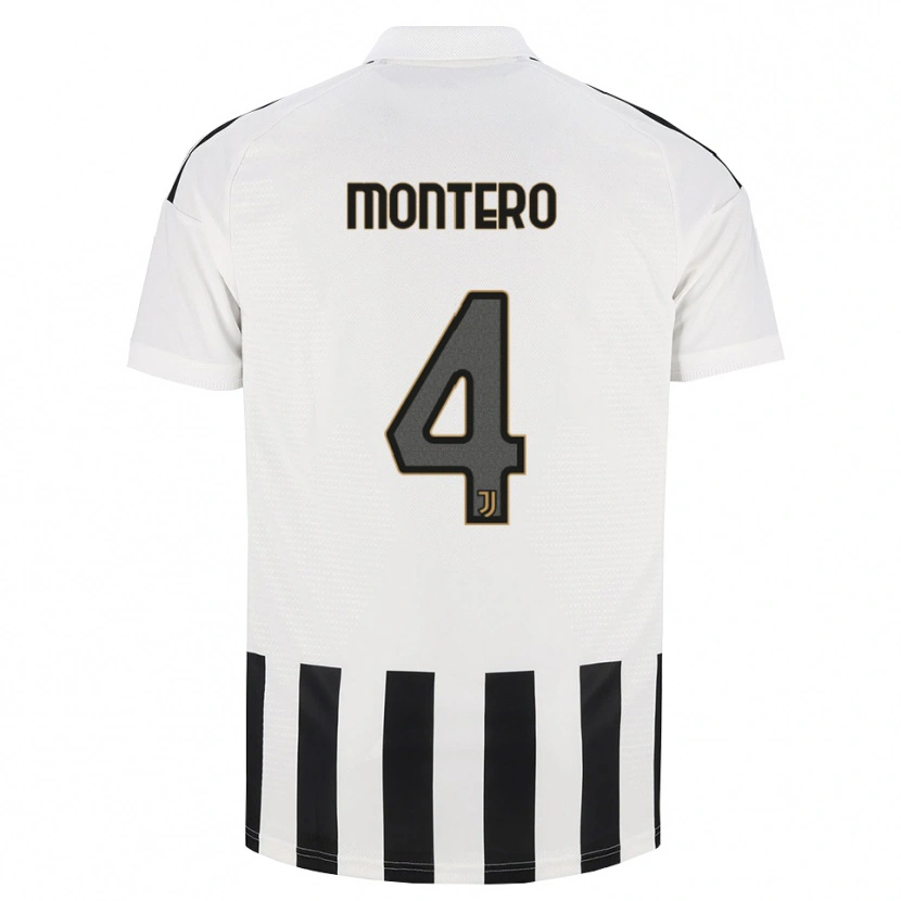 Danxen Kinder Alfonso Montero #4 Schwarz Weiß Braun Heimtrikot Trikot 2026/27 T-Shirt