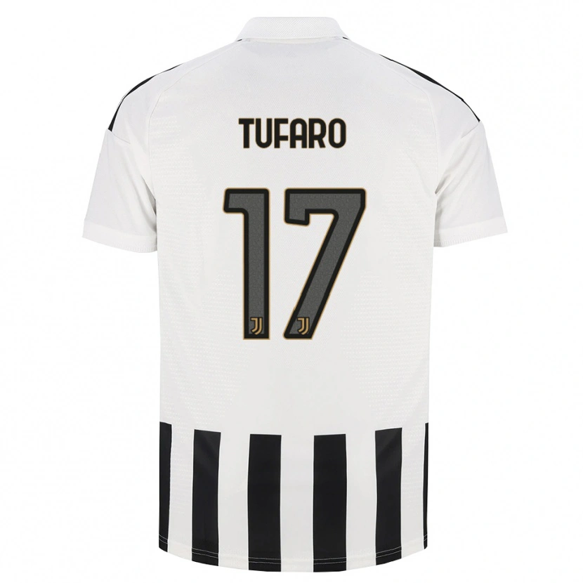 Danxen Kinder Gabriele Tufaro #17 Schwarz Weiß Braun Heimtrikot Trikot 2026/27 T-Shirt