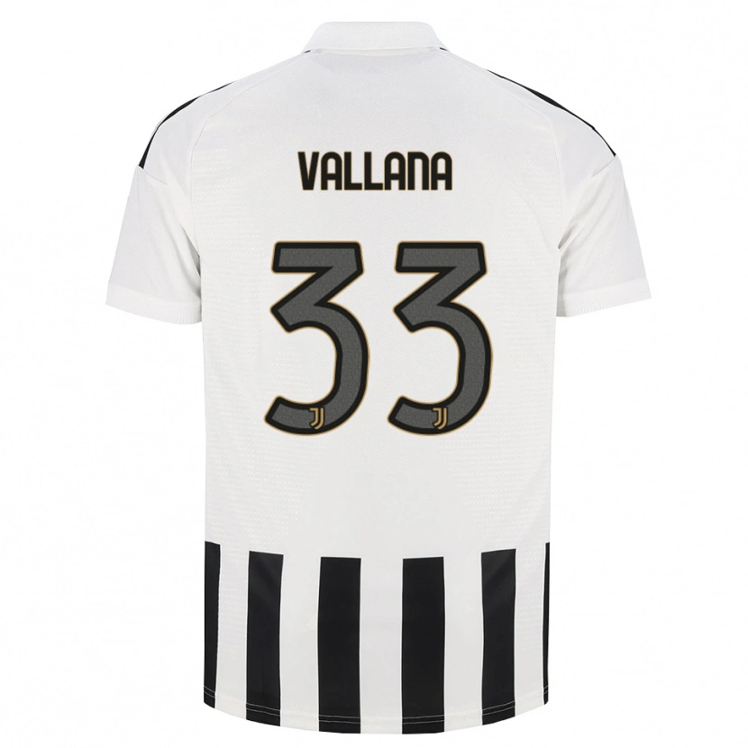 Danxen Kinder Edoardo Vallana #33 Schwarz Weiß Braun Heimtrikot Trikot 2026/27 T-Shirt
