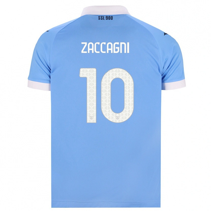 Danxen Kinder Mattia Zaccagni #10 Hellblau Schwarz Weiß Heimtrikot Trikot 2026/27 T-Shirt