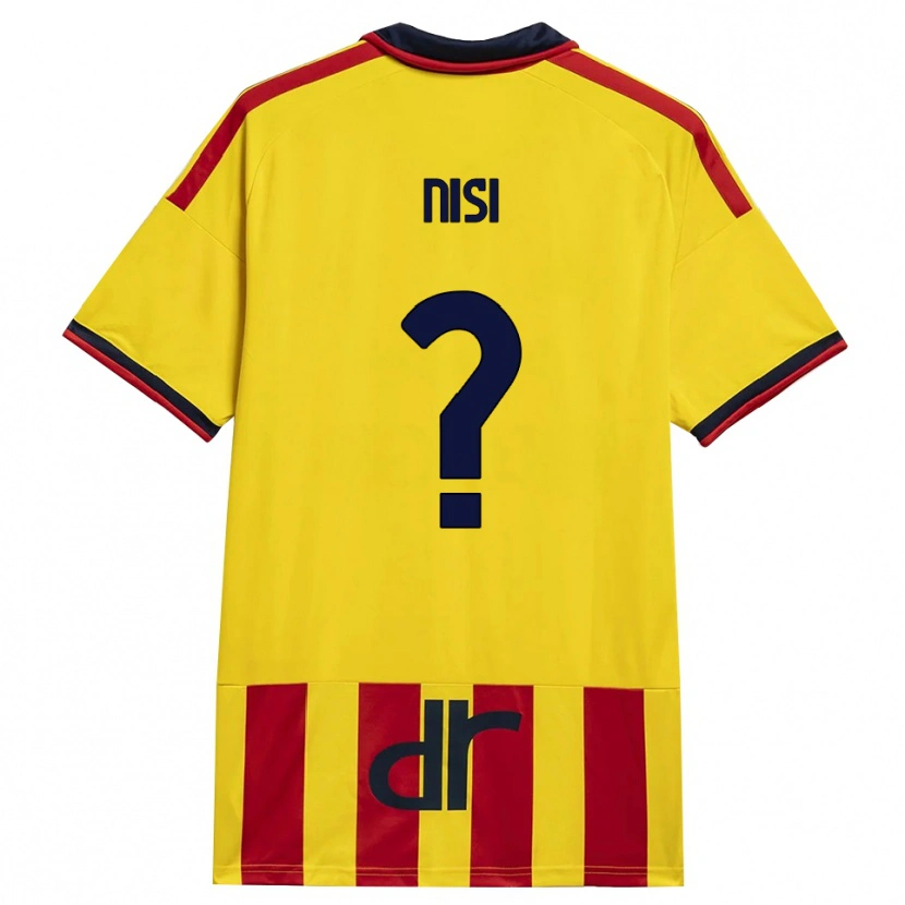 Danxen Kinder Giuseppe Nisi #0 Gelb Rot Heimtrikot Trikot 2026/27 T-Shirt