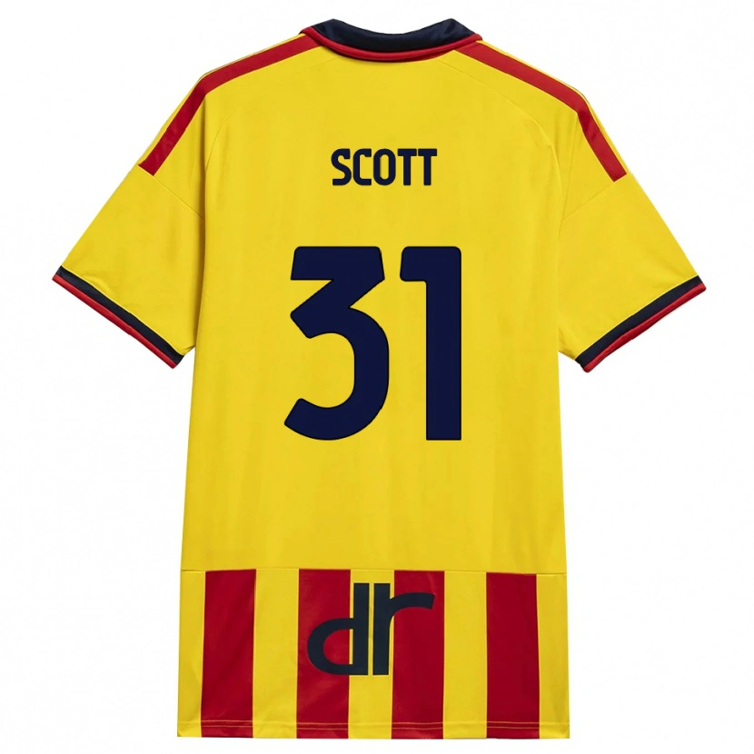 Danxen Kinder Elijah Scott #31 Gelb Rot Heimtrikot Trikot 2026/27 T-Shirt