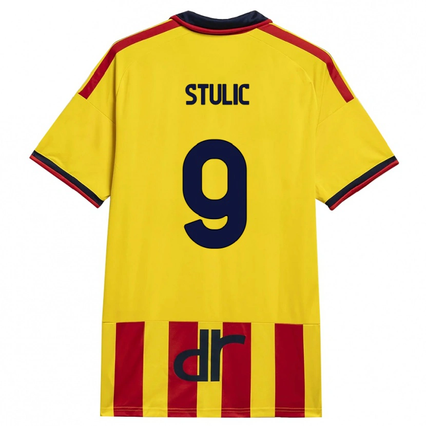 Danxen Kinder Nikola Stulic #9 Gelb Rot Heimtrikot Trikot 2026/27 T-Shirt