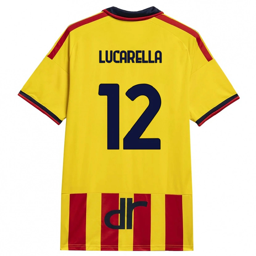 Danxen Kinder Andrea Lucarella #12 Gelb Rot Heimtrikot Trikot 2026/27 T-Shirt
