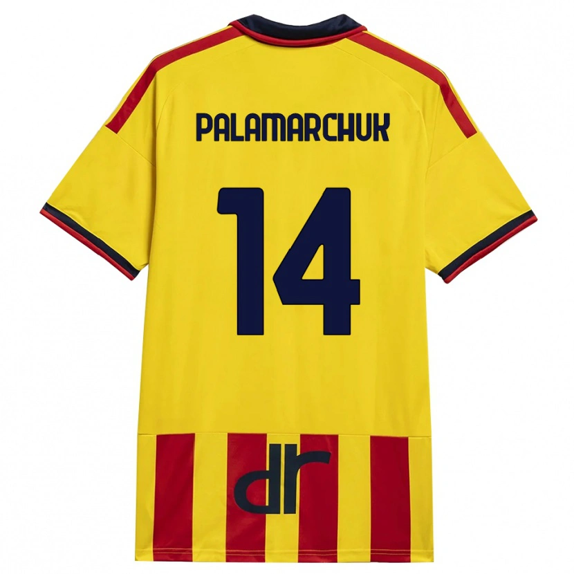 Danxen Kinder Cristiano Palamarchuk #14 Gelb Rot Heimtrikot Trikot 2026/27 T-Shirt
