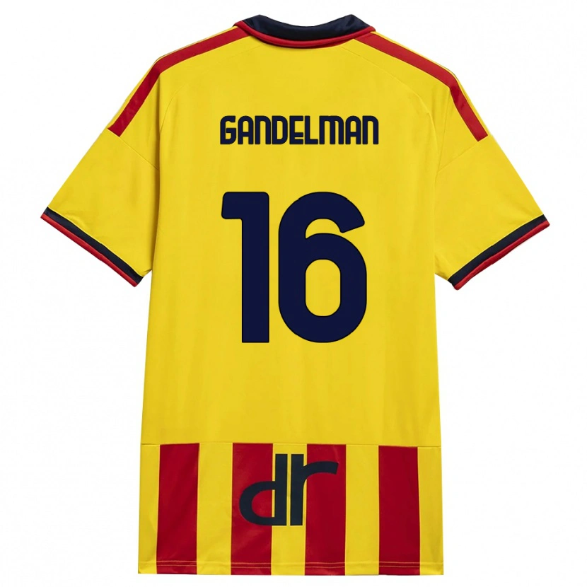 Danxen Kinder Omri Gandelman #16 Gelb Rot Heimtrikot Trikot 2026/27 T-Shirt
