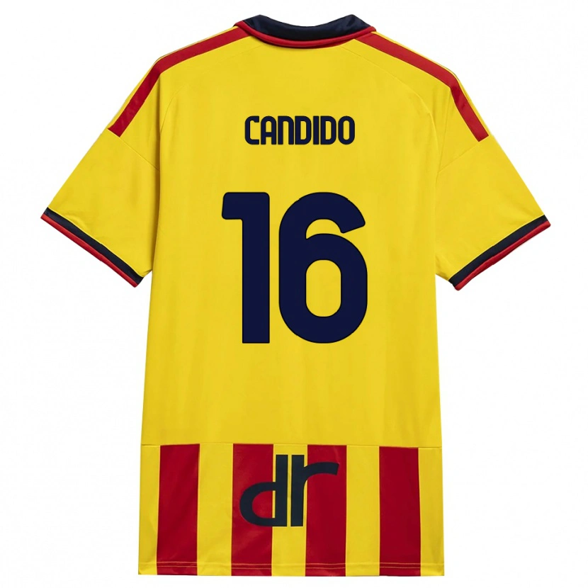 Danxen Kinder Filippo Candido #16 Gelb Rot Heimtrikot Trikot 2026/27 T-Shirt