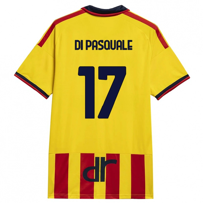 Danxen Kinder Alessandro Di Pasquale #17 Gelb Rot Heimtrikot Trikot 2026/27 T-Shirt