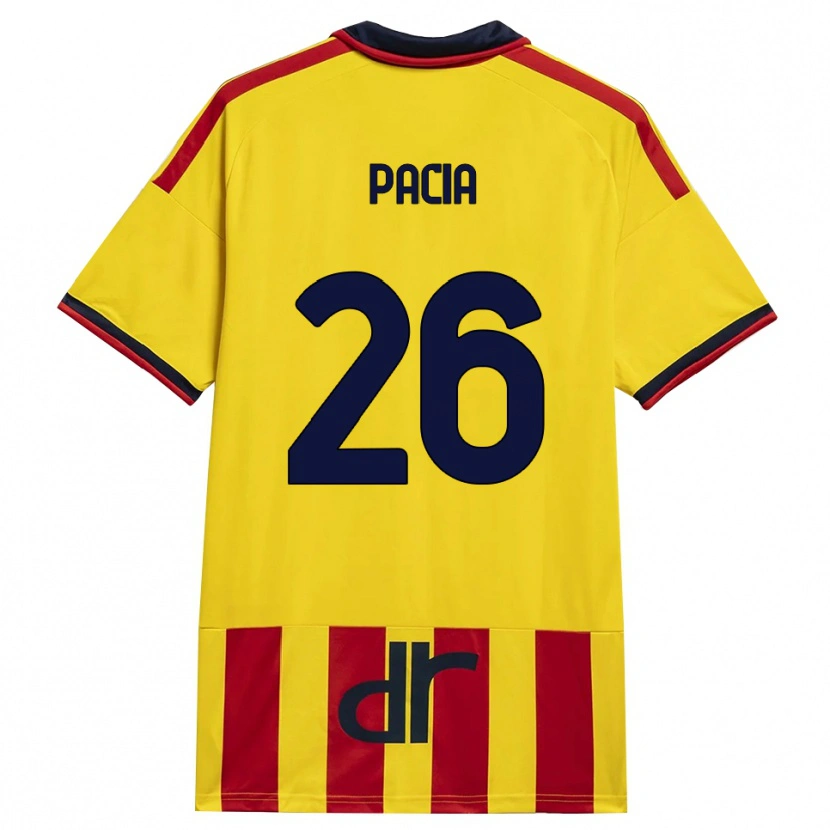 Danxen Kinder Fabiano Pacia #26 Gelb Rot Heimtrikot Trikot 2026/27 T-Shirt