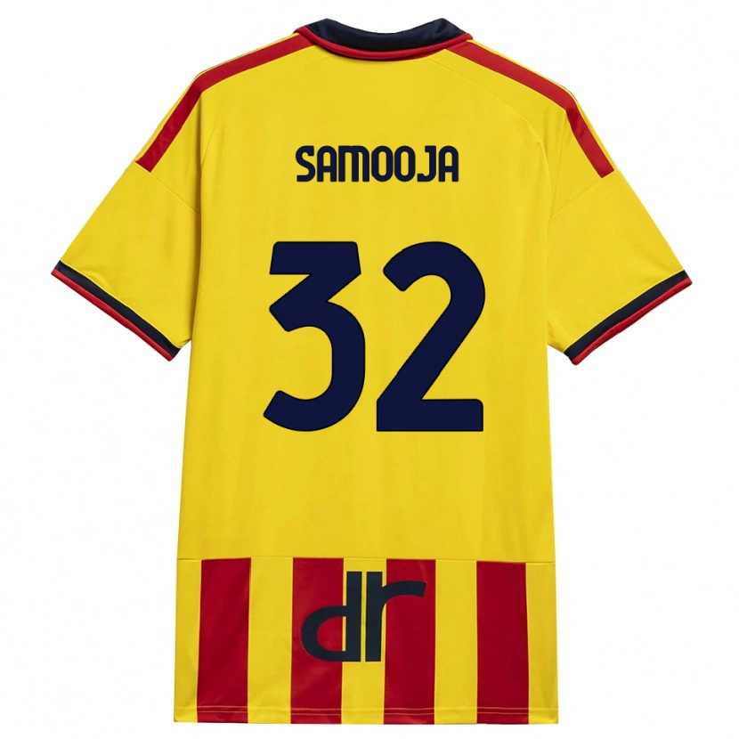 Danxen Kinder Jasper Samooja #32 Gelb Rot Heimtrikot Trikot 2026/27 T-Shirt