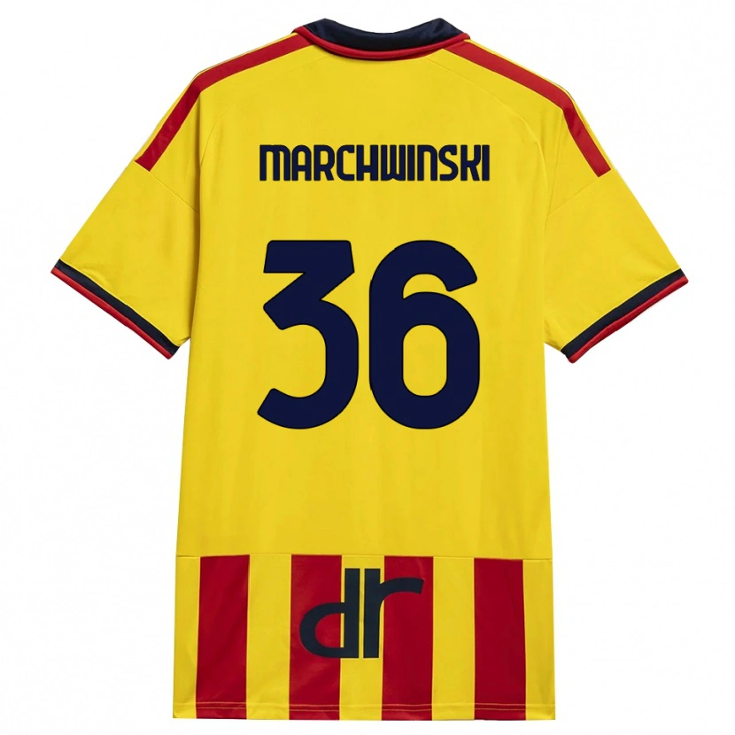 Danxen Kinder Filip Marchwinski #36 Gelb Rot Heimtrikot Trikot 2026/27 T-Shirt