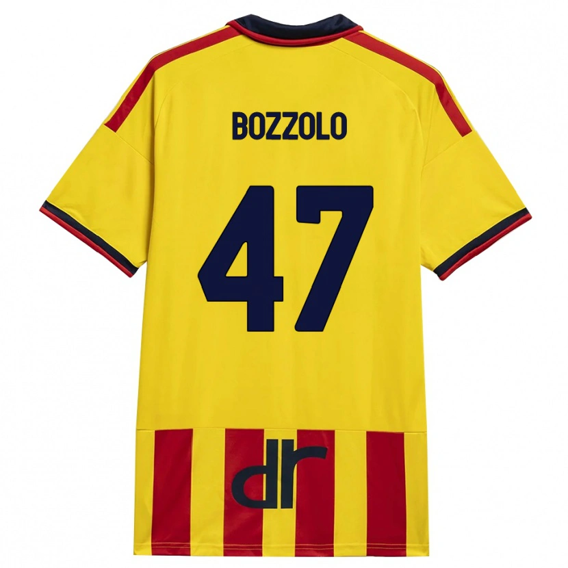 Danxen Kinder Alessandro Bozzolo #47 Gelb Rot Heimtrikot Trikot 2026/27 T-Shirt
