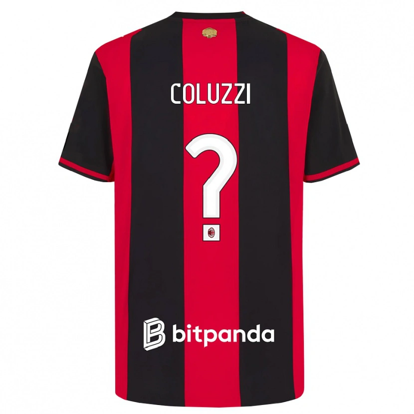 Danxen Kinder Simone Coluzzi #0 Rot Schwarz Weiß Heimtrikot Trikot 2026/27 T-Shirt