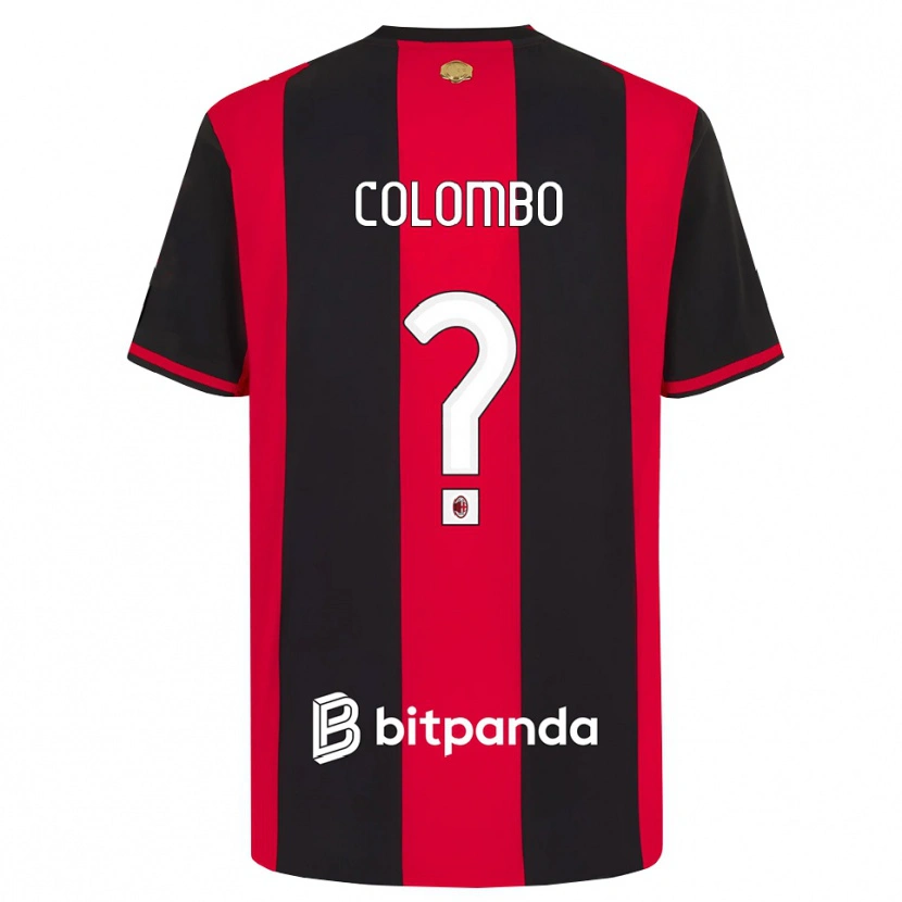 Danxen Kinder Tommaso Colombo #0 Rot Schwarz Weiß Heimtrikot Trikot 2026/27 T-Shirt