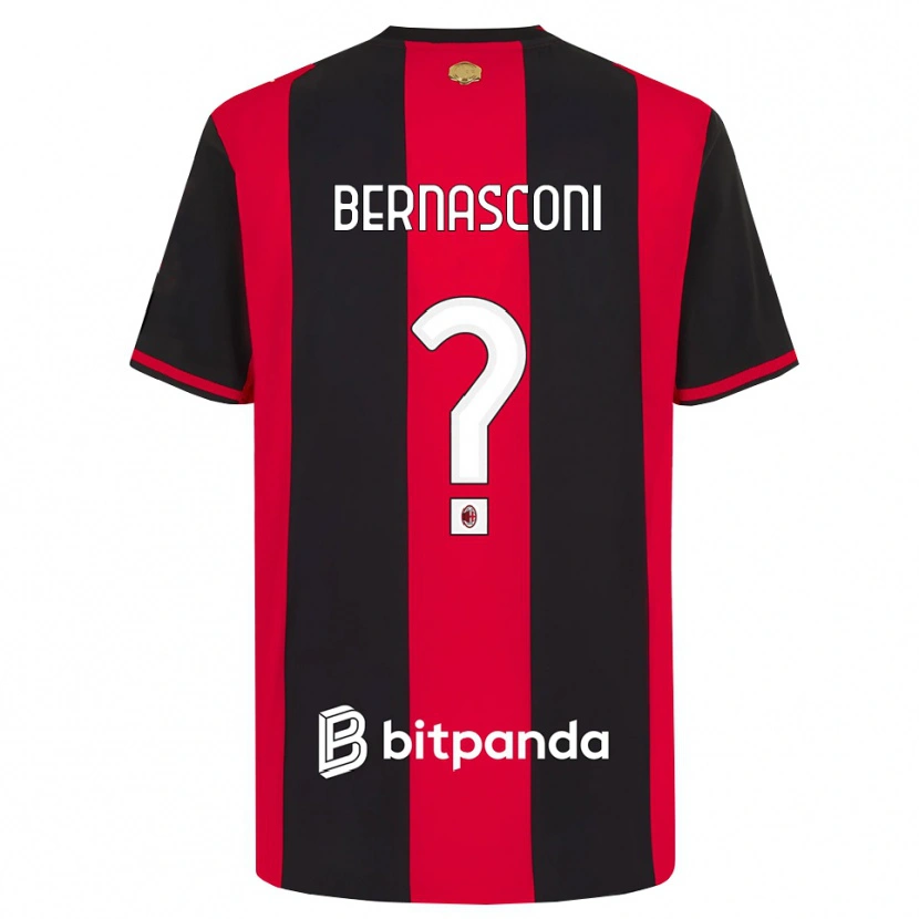 Danxen Kinder Andrea Bernasconi #0 Rot Schwarz Weiß Heimtrikot Trikot 2026/27 T-Shirt