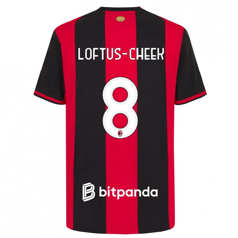 Danxen Kinder Ruben Loftus-Cheek #8 Rot Schwarz Weiß Heimtrikot Trikot 2026/27 T-Shirt