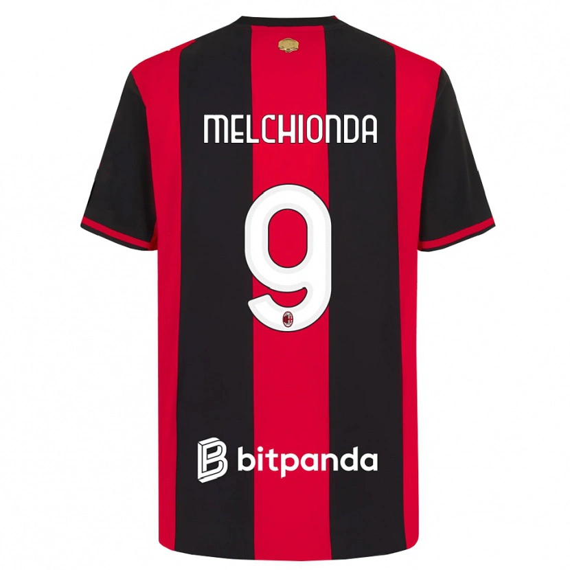 Danxen Kinder Marco Melchionda #9 Rot Schwarz Weiß Heimtrikot Trikot 2026/27 T-Shirt