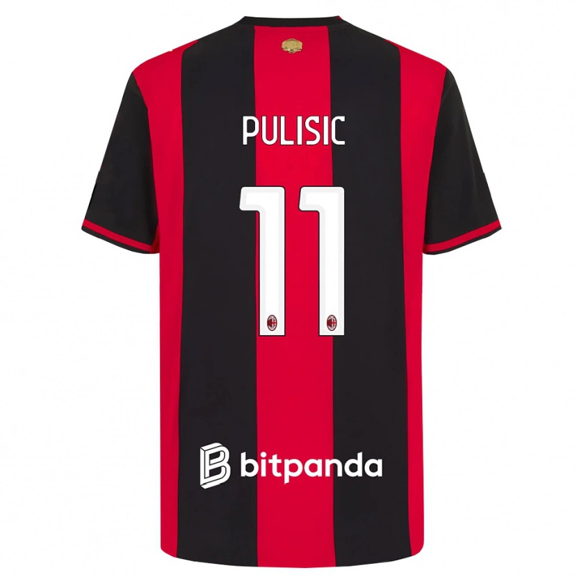 Danxen Kinder Christian Pulisic #11 Rot Schwarz Weiß Heimtrikot Trikot 2026/27 T-Shirt
