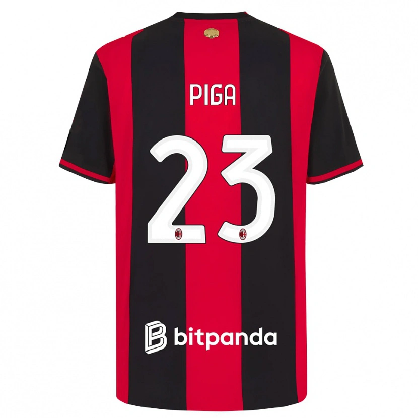 Danxen Kinder Julie Piga #23 Rot Schwarz Weiß Heimtrikot Trikot 2026/27 T-Shirt