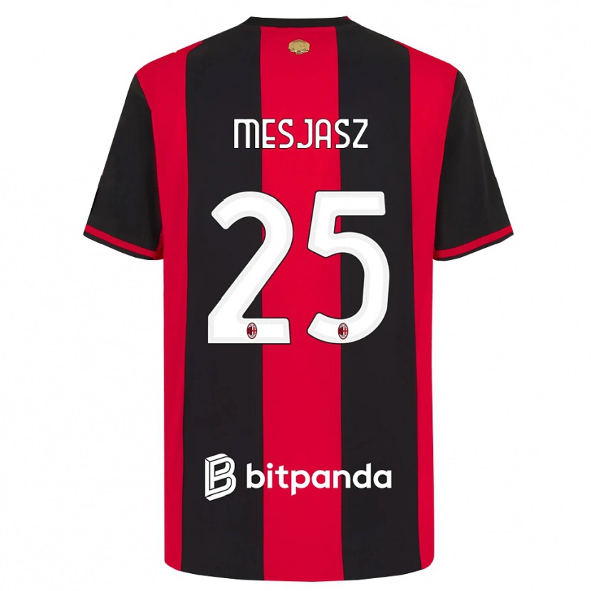 Danxen Kinder Malgorzata Mesjasz #25 Rot Schwarz Weiß Heimtrikot Trikot 2026/27 T-Shirt