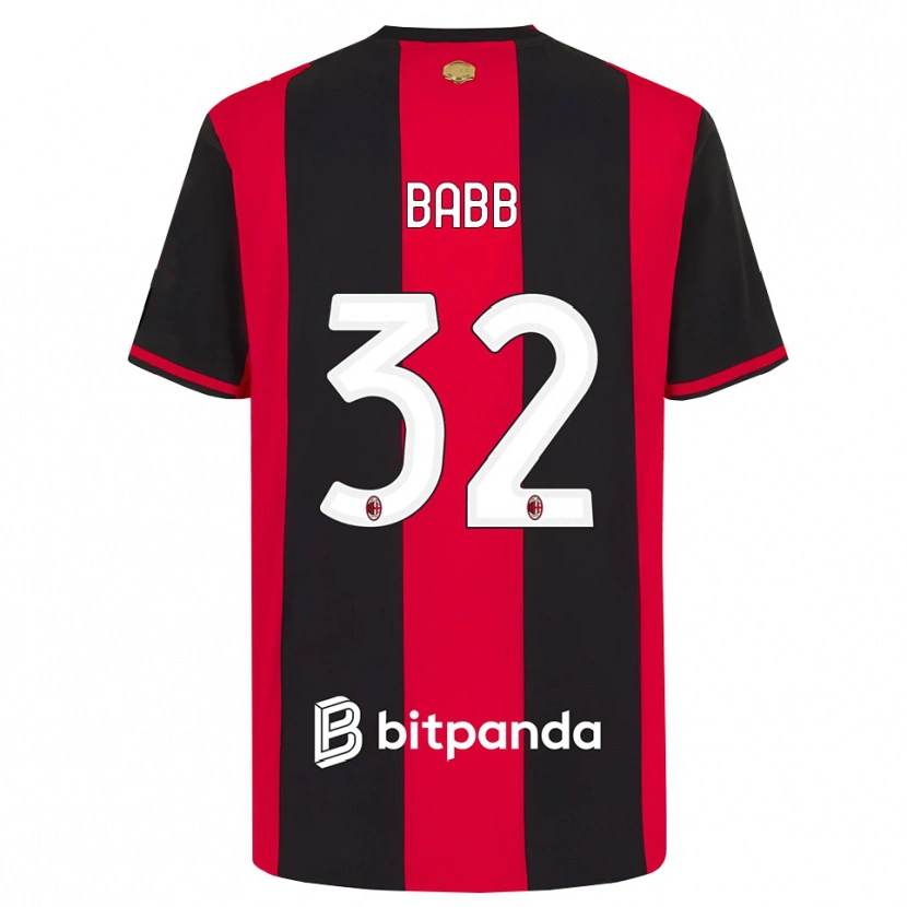 Danxen Kinder Selena Delia Babb #32 Rot Schwarz Weiß Heimtrikot Trikot 2026/27 T-Shirt