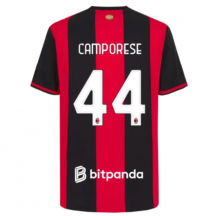 Danxen Kinder Michele Camporese #44 Rot Schwarz Weiß Heimtrikot Trikot 2026/27 T-Shirt