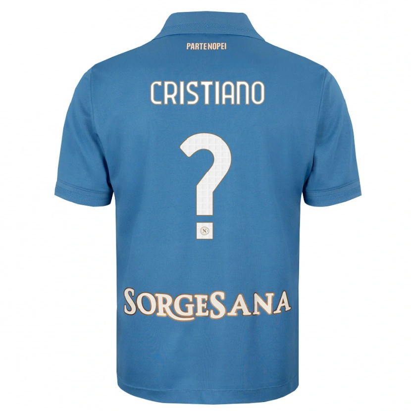 Danxen Kinder Carmine Cristiano #0 Nebelblau Weiß Heimtrikot Trikot 2026/27 T-Shirt