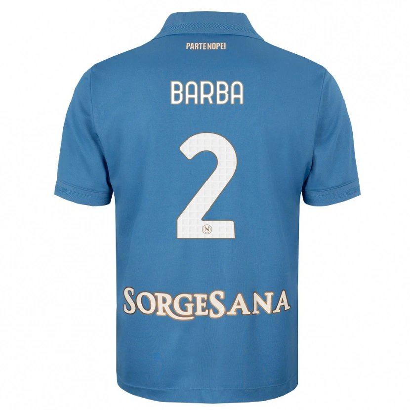Danxen Kinder Benedetto Barba #2 Nebelblau Weiß Heimtrikot Trikot 2026/27 T-Shirt