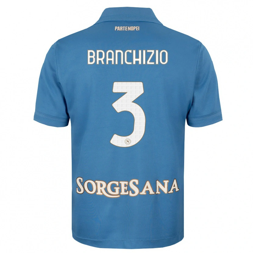Danxen Kinder Agostino Branchizio #3 Nebelblau Weiß Heimtrikot Trikot 2026/27 T-Shirt