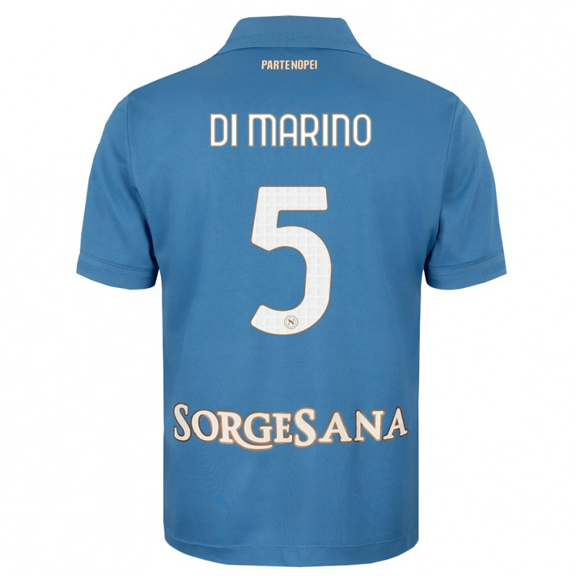 Danxen Kinder Paola Di Marino #5 Nebelblau Weiß Heimtrikot Trikot 2026/27 T-Shirt