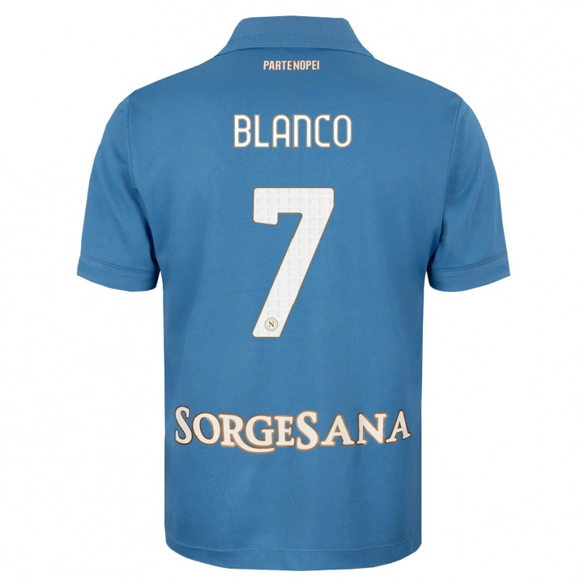 Danxen Kinder Gimena Blanco #7 Nebelblau Weiß Heimtrikot Trikot 2026/27 T-Shirt
