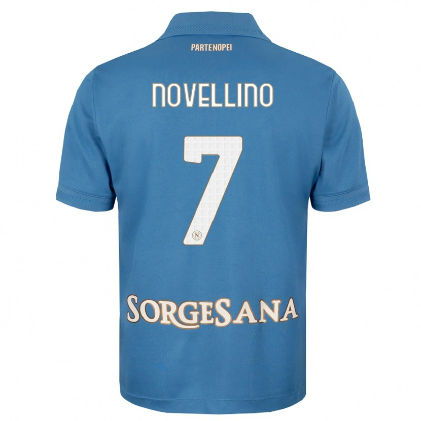 Danxen Kinder Debora Novellino #7 Nebelblau Weiß Heimtrikot Trikot 2026/27 T-Shirt