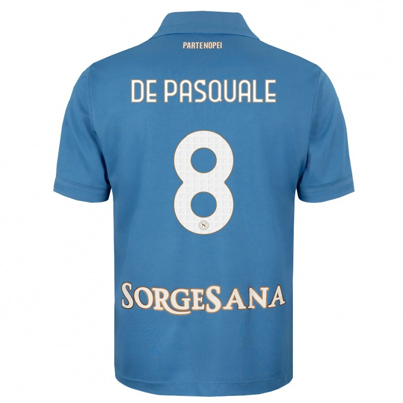 Danxen Kinder Dylan De Pasquale #8 Nebelblau Weiß Heimtrikot Trikot 2026/27 T-Shirt