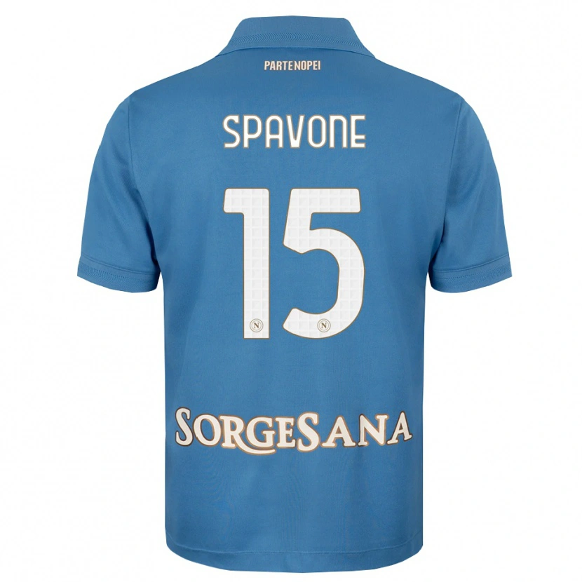 Danxen Kinder Alessandro Spavone #15 Nebelblau Weiß Heimtrikot Trikot 2026/27 T-Shirt