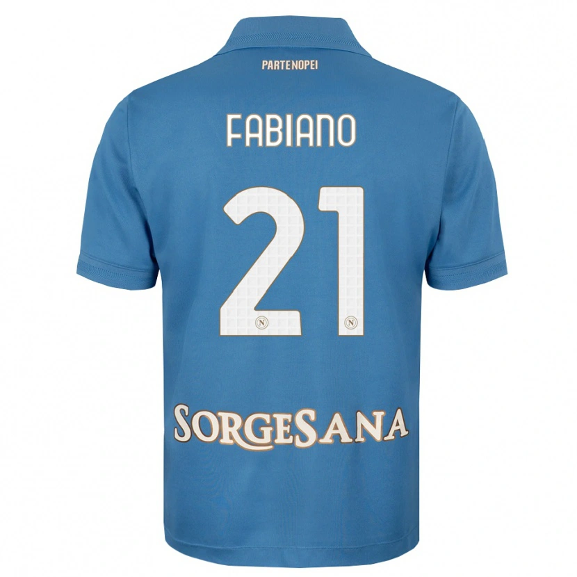 Danxen Kinder Francesca Fabiano #21 Nebelblau Weiß Heimtrikot Trikot 2026/27 T-Shirt