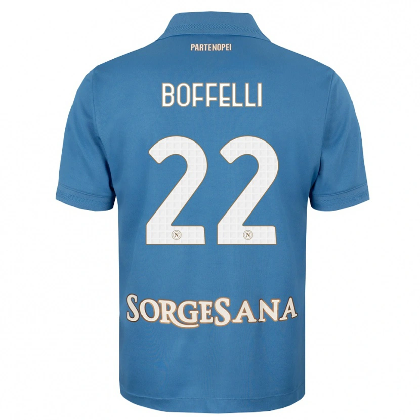 Danxen Kinder Valerio Boffelli #22 Nebelblau Weiß Heimtrikot Trikot 2026/27 T-Shirt