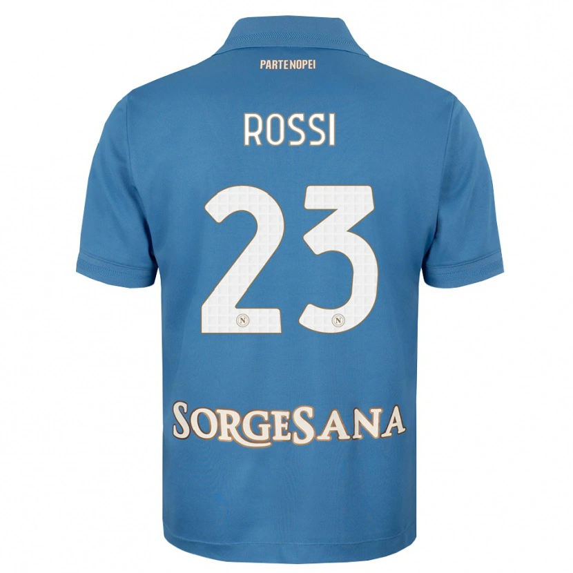 Danxen Kinder Leonardo Rossi #23 Nebelblau Weiß Heimtrikot Trikot 2026/27 T-Shirt