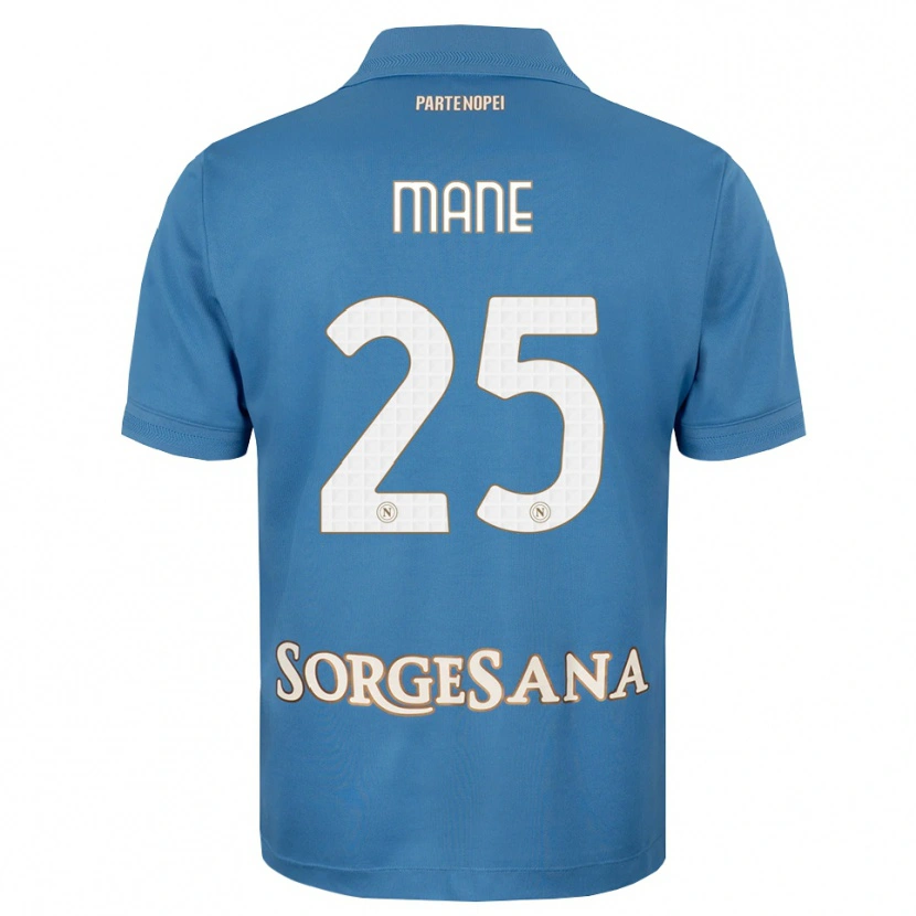 Danxen Kinder Balla Mousa Mane #25 Nebelblau Weiß Heimtrikot Trikot 2026/27 T-Shirt