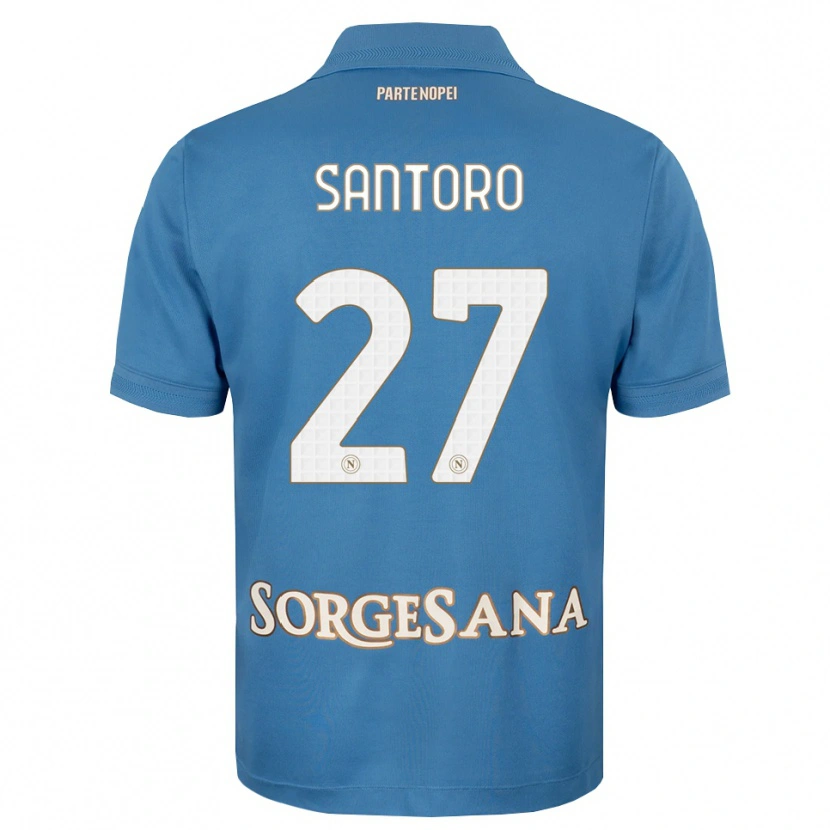 Danxen Kinder Erika Santoro #27 Nebelblau Weiß Heimtrikot Trikot 2026/27 T-Shirt