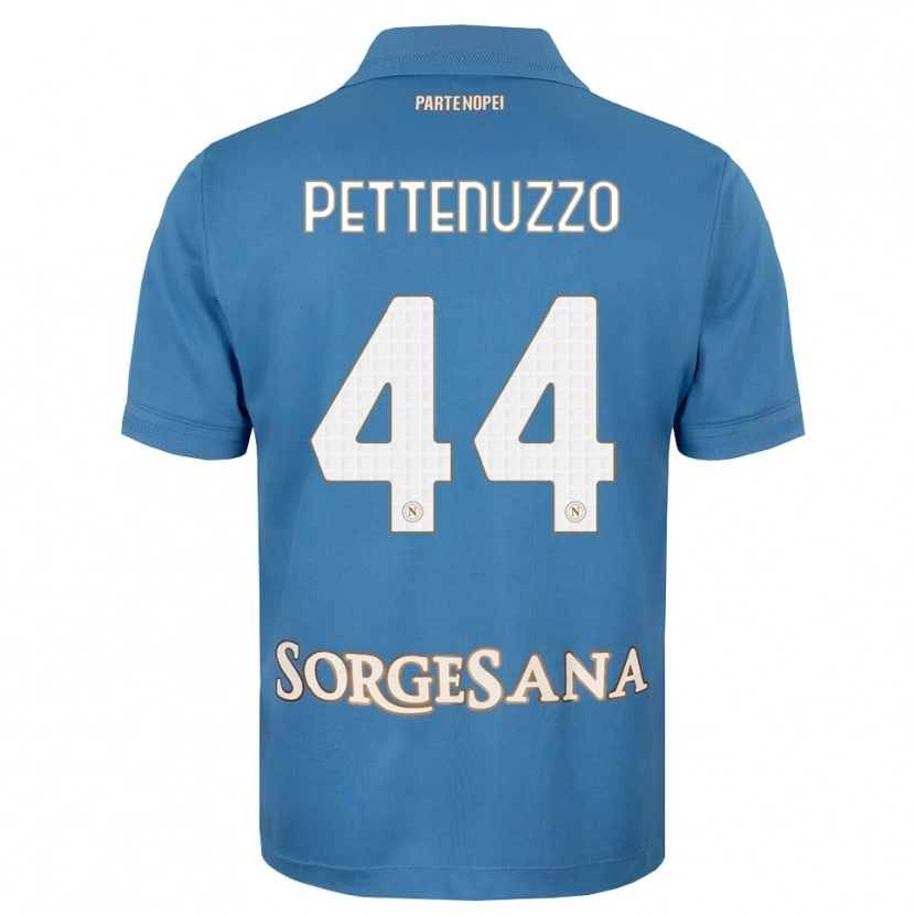 Danxen Kinder Tecla Pettenuzzo #44 Nebelblau Weiß Heimtrikot Trikot 2026/27 T-Shirt