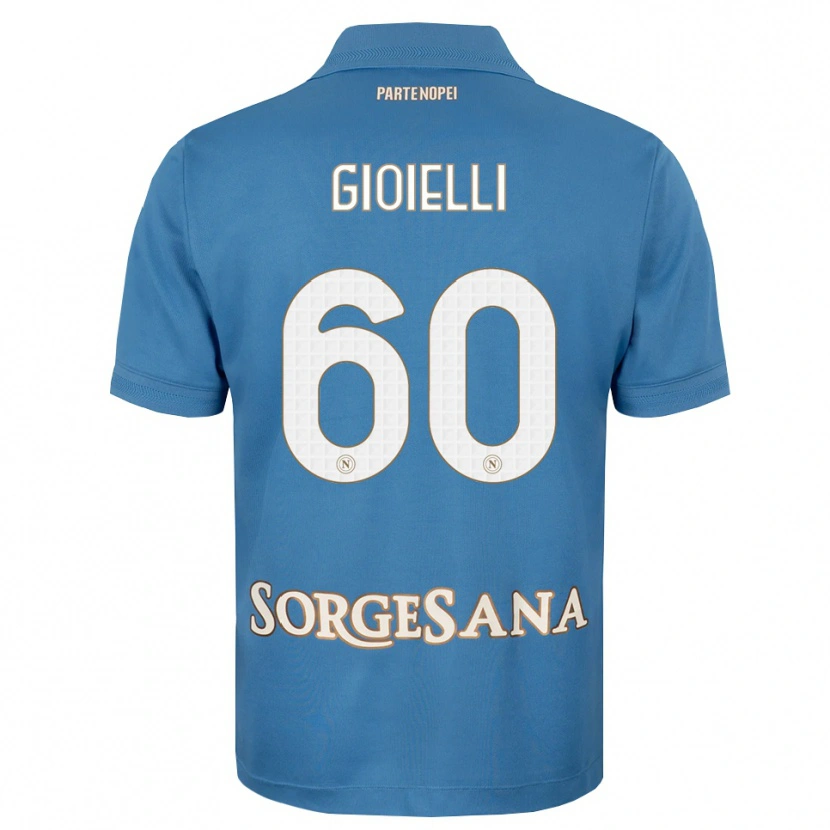 Danxen Kinder Francesco Gioielli #60 Nebelblau Weiß Heimtrikot Trikot 2026/27 T-Shirt