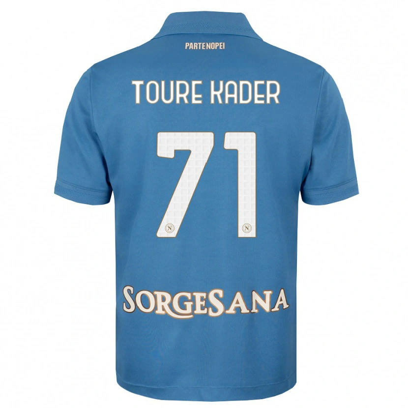 Danxen Kinder Aziz Toure Kader #71 Nebelblau Weiß Heimtrikot Trikot 2026/27 T-Shirt