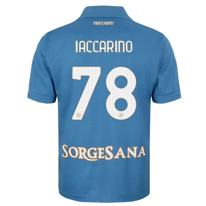 Danxen Kinder Gennaro Iaccarino #78 Nebelblau Weiß Heimtrikot Trikot 2026/27 T-Shirt